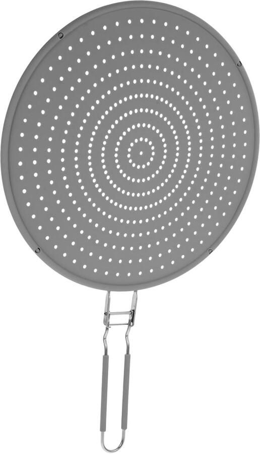 Siliconen Spatscherm Vetspatscherm Koken Beschermen Fijnmazig Ontwerp 50 x 32 cm Zilver