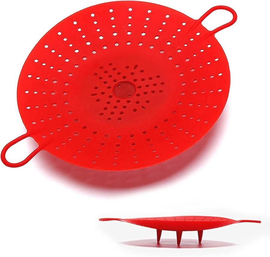 Siliconen Stomer voor Groenten Magnetronbestendige Stoommand voor Snelkookpannen