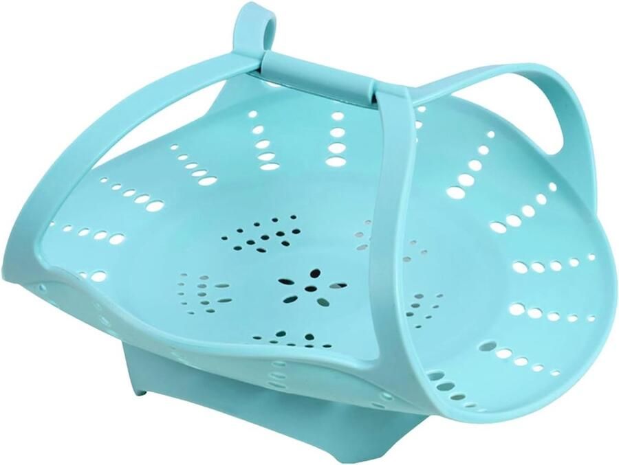 Siliconen stoommand Keukengerei Gezond koken Hittebestendig ontwerp 35 cm Blauw