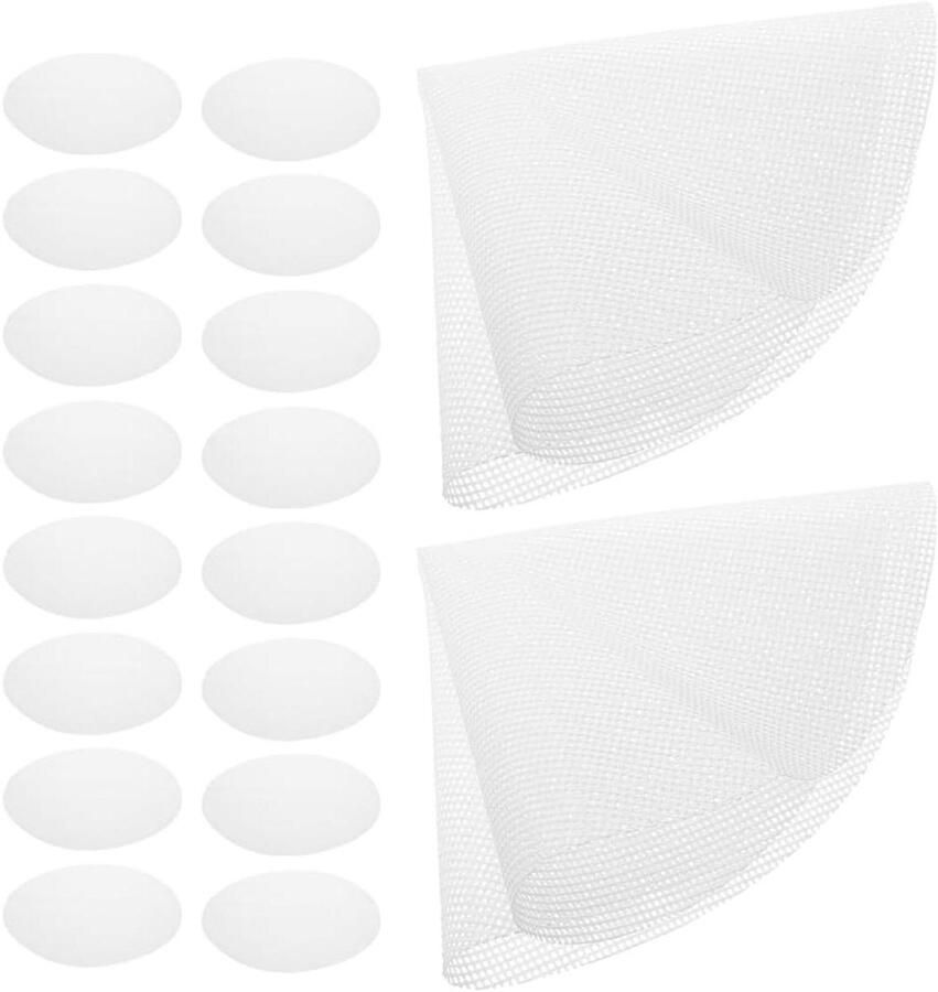 Siliconen Stoommand Voering Ronde Matten Gestoomde Gerechten Maken Herbruikbaar Voedselveilig 23 x 23 cm Wit