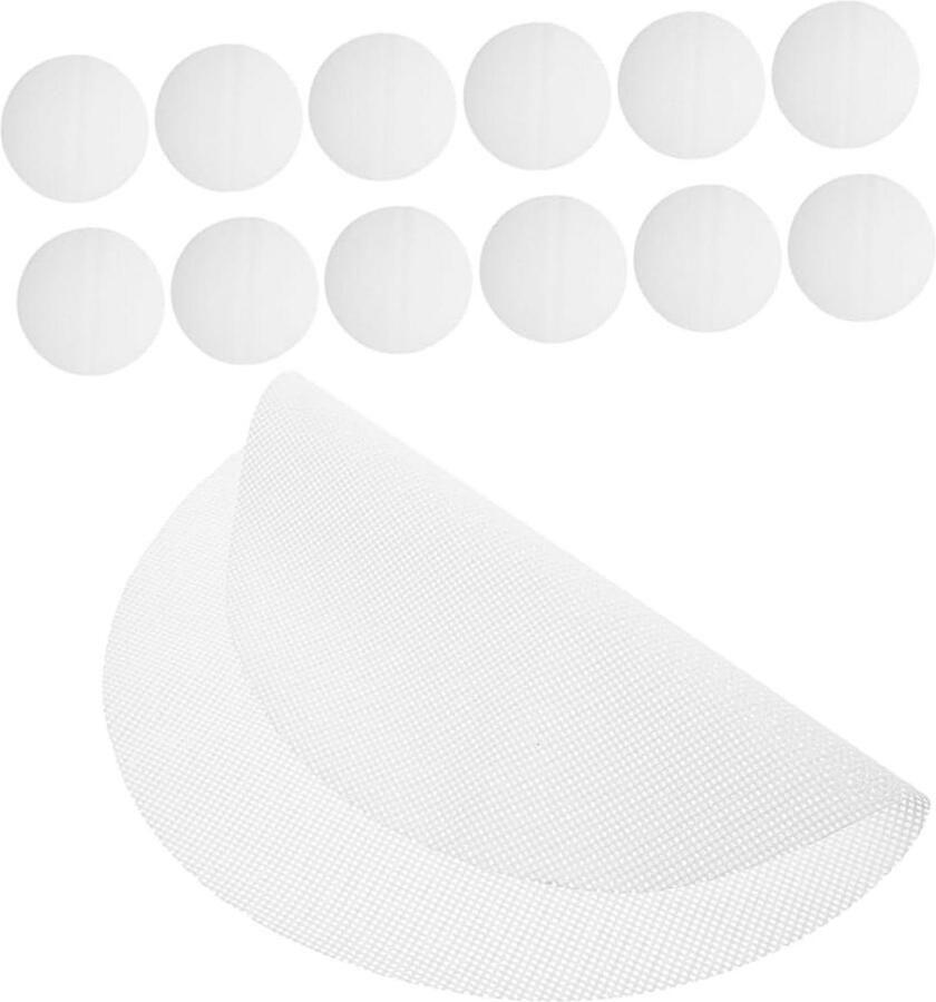 Siliconen Stoommandjes Stoommatten Gaas Gezond Koken Antiaanbaklaag 23 x 23 cm Wit
