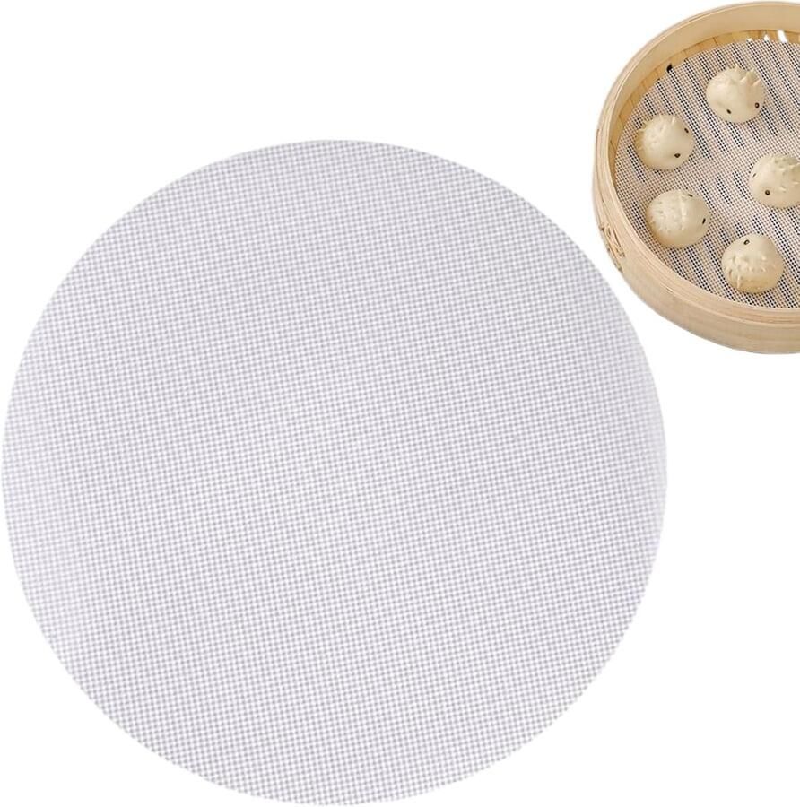 Siliconen Stoommat Voedselveilige Stoomvellen Gezond Koken Herbruikbaar Antiaanbaklaag 24-28 cm