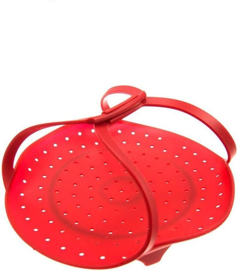 Siliconen Stoomrek Kookpanhouder Gezond Koken BPA-vrij Hittebestendig Diameter 20 cm Grijs
