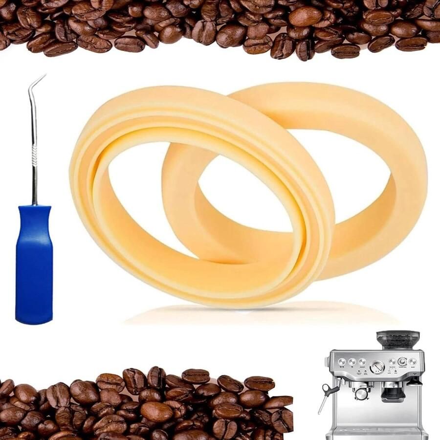 Siliconen Stoomring Afdichtring Koffiemachine Koffie Zetten Hoge Temperatuurbestendig 54 mm Oranje