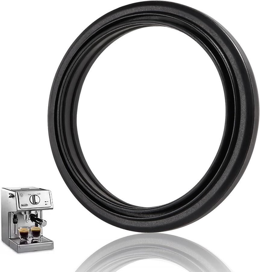 Siliconen Stoomring Groepskoppakking Afdichting Espressomachine Reparatie Hitte- en lekbestendig Buitendiameter 58mm Zwart