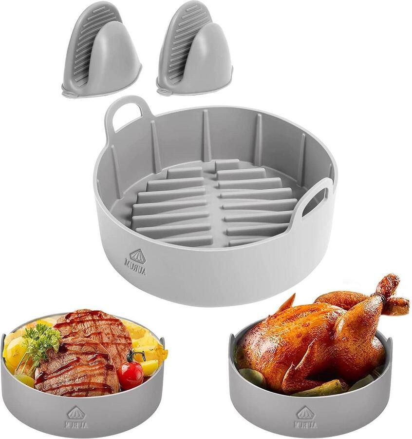 Siliconen vorm voor friteuse accessoires luchtfriteusvormen 19 cm diameter