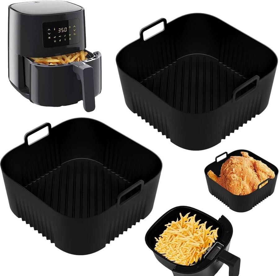 Siliconen vorm voor Philips Essential 4 1 l (HD9252 HD9200 HD9255) Philips Airfryer-accessoires 2 stuks siliconen bakvorm voor heteluchtfriteuse accessoires heteluchtfriteuse voor