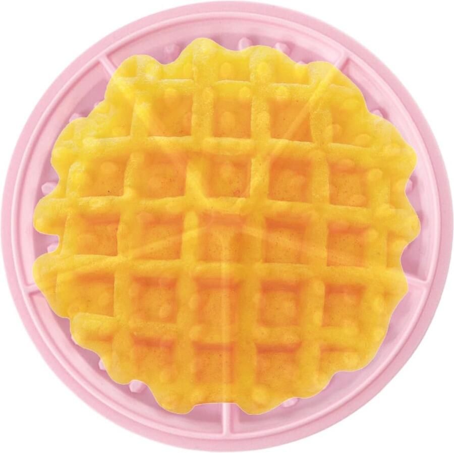 Siliconen Wafelvorm Wafelijzer Bakplaat Bakken Thuis Antiaanbaklaag 17.5 x 17.5 x 1 cm Roze