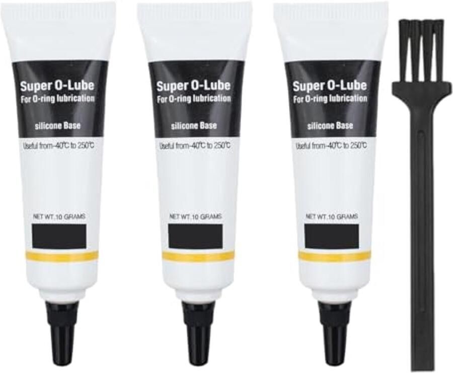 Siliconenvet voor volautomatische koffiemachines 3 stuks en borstel