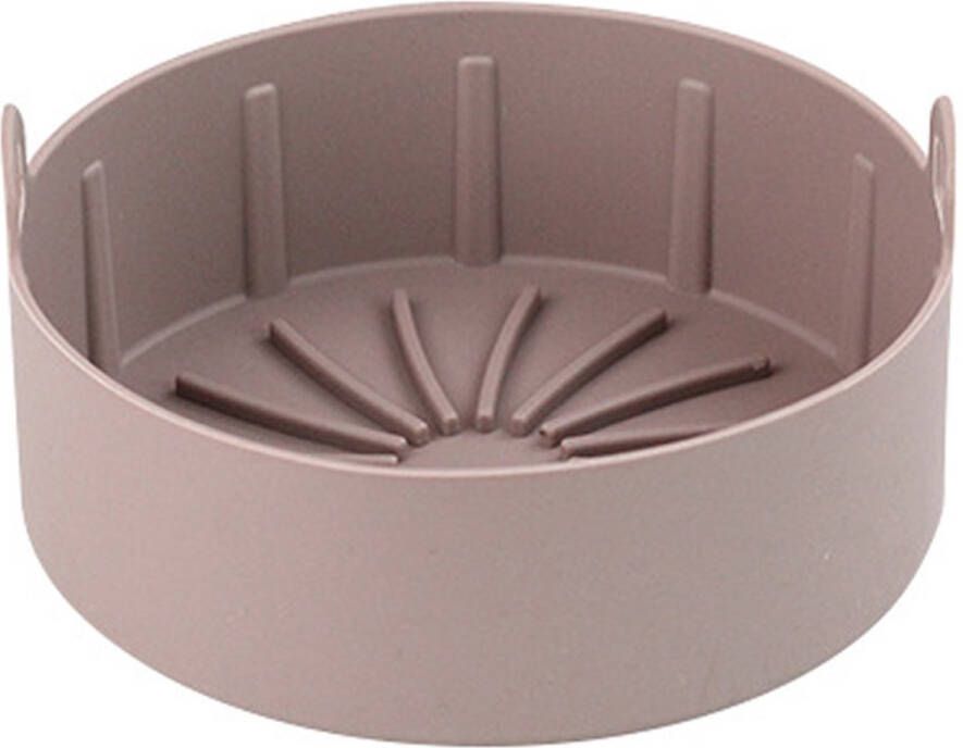 Overig Silikon Pot Liners Airfryer Siliconen Bakje Ronde 16cm Wiederverwendbaar voor Meeste Modellen 1 Keuken Bruin