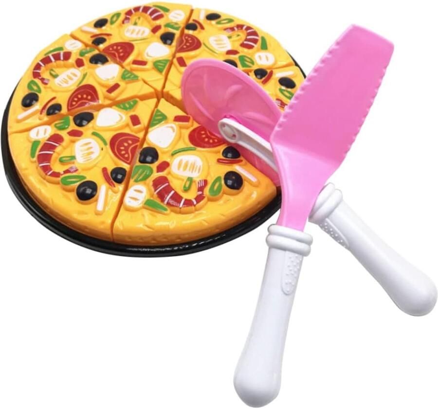 Simulatie Pizza Speelgoed Kinder Keuken Speelgoed Leren Koken Spelletjes 9 Delige Set 17 x 27 cm