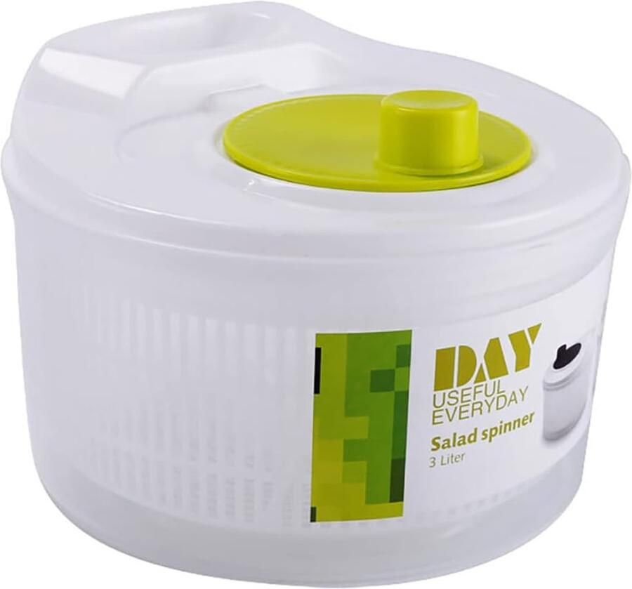 Slacentrifuge Groente Droger Salade Wassen Met Zeefmand 3 Liter