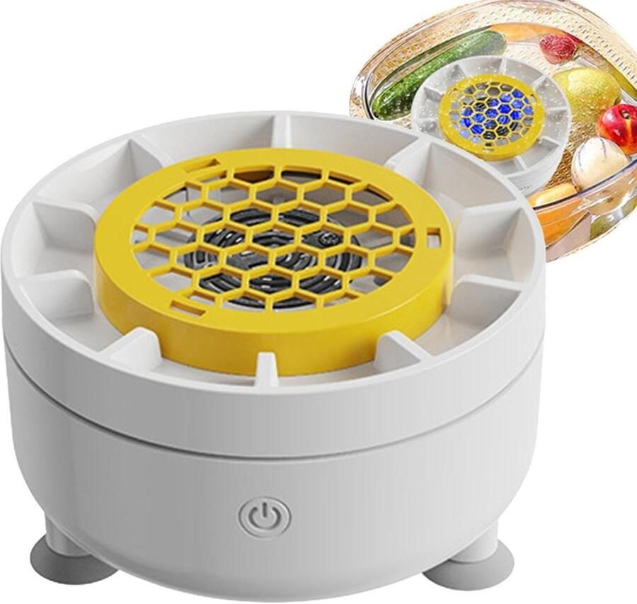 Slacentrifuge Groente reiniger Voedselbereiding USB-oplaadbaar 112 x 58 cm Wit