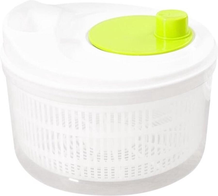 Slacentrifuge Groente Wasmachine Salades Maken Dubbellaags Design 24 x 23.3 x 15.4 cm Groen