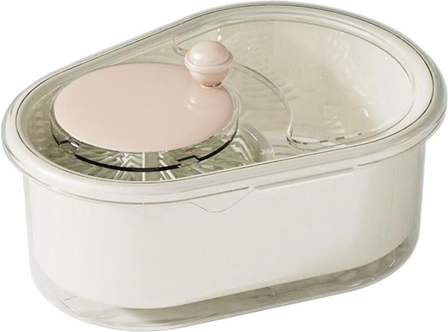 Slacentrifuge Groentewasmachine Fruitreiniger Snel Groenten Wassen 3D Wasfilter 32 x 24 cm Wit