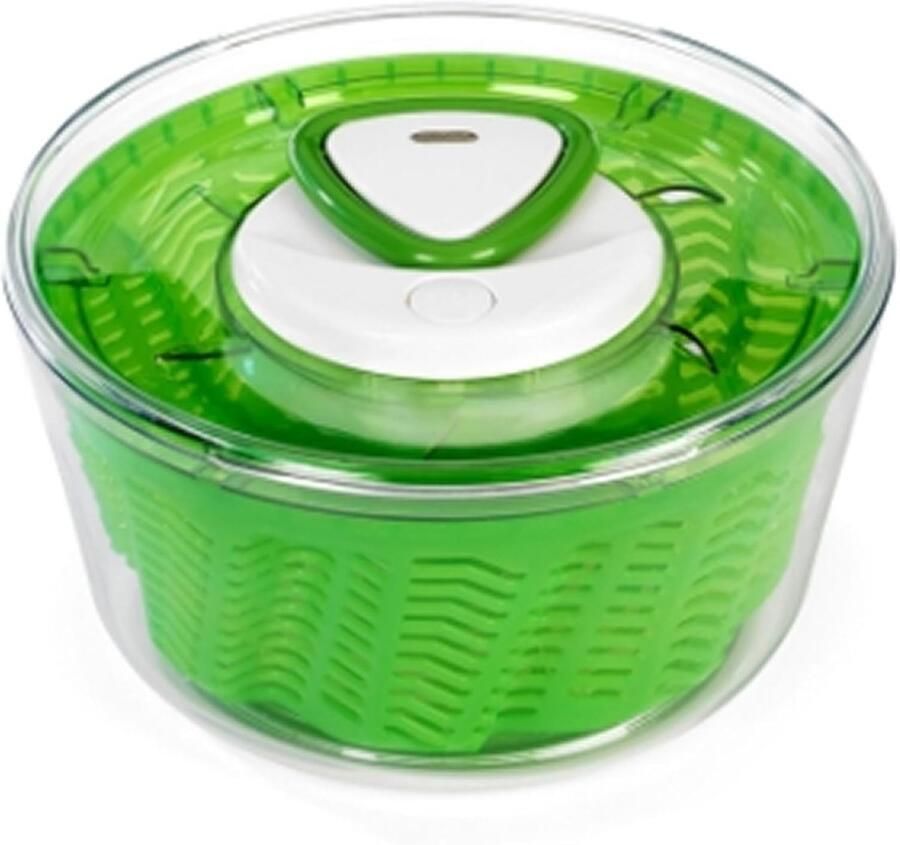 Slacentrifuge Groot Groente Spinner Snel Salade Drogen Ergonomische Handgreep 27 x 27 x 13 cm Groen