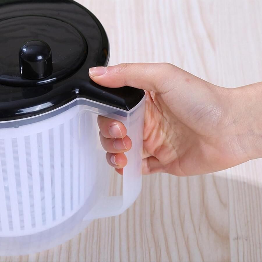 Slacentrifuge met Uitperser Groentedroger Keuken Salades Bereiden Efficiënte Vochtcontrole 201B x 178H cm Zwart