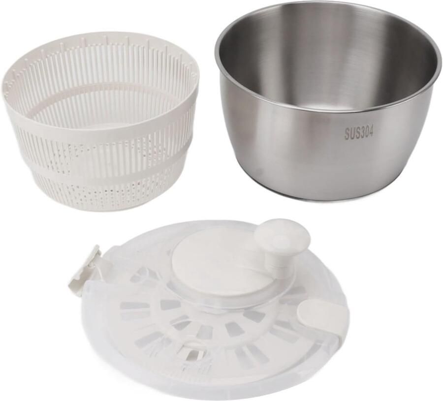Slacentrifuge Roestvrijstaal Groente Droger Keuken Gebruik Grote Capaciteit 25x15x20cm