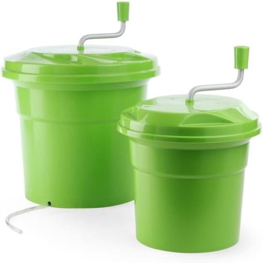 Slacentrifuge Salade Droger Grote Hoeveelheden Drogen Inclusief Afvoerslang 12L 33x43cm Groen