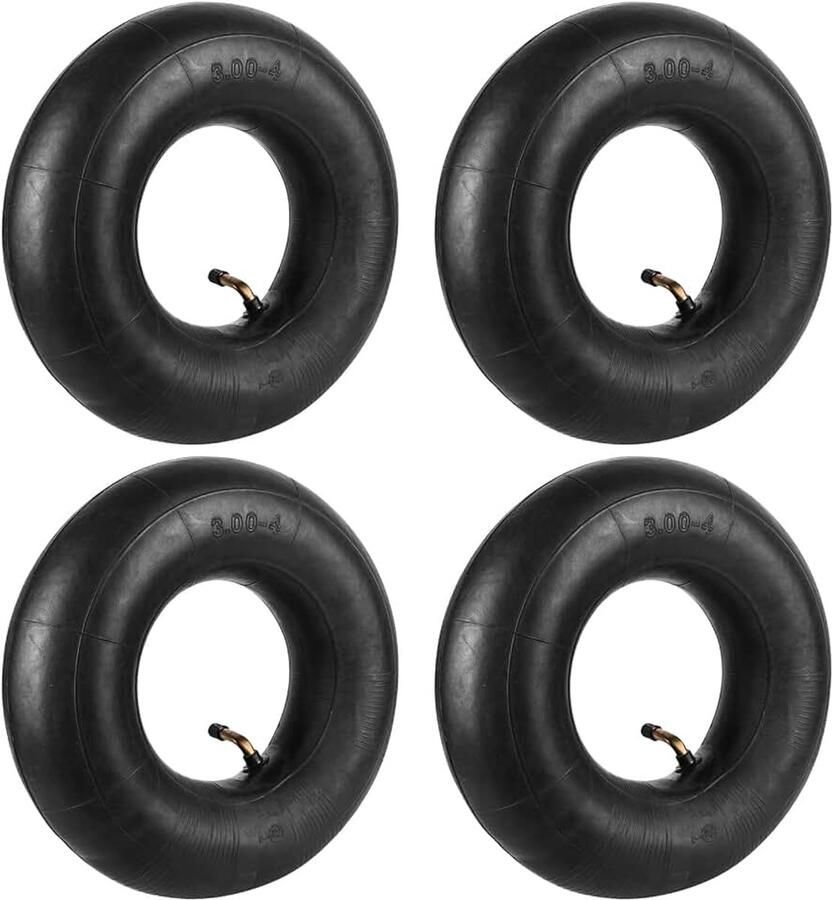 Slang voor kruiwagenwiel 4 stuks binnenslang voor steekwagenwiel 3 00-4 260 x 85 mm hoekventiel luchtwielaccessoires standaard slang voor luchtband steekwagen bolderkar aanhanger