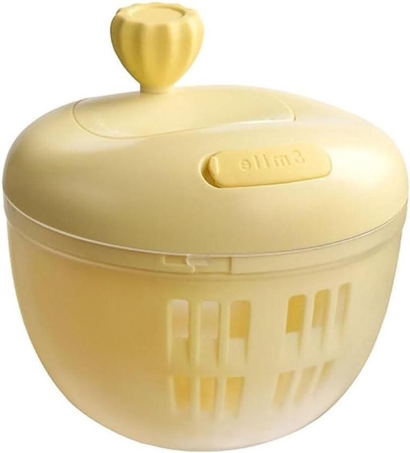 Slascentrifuge Groentewasmachine Droger Salades Maken Antislipbasis Voor 3-4 personen Lichtrood