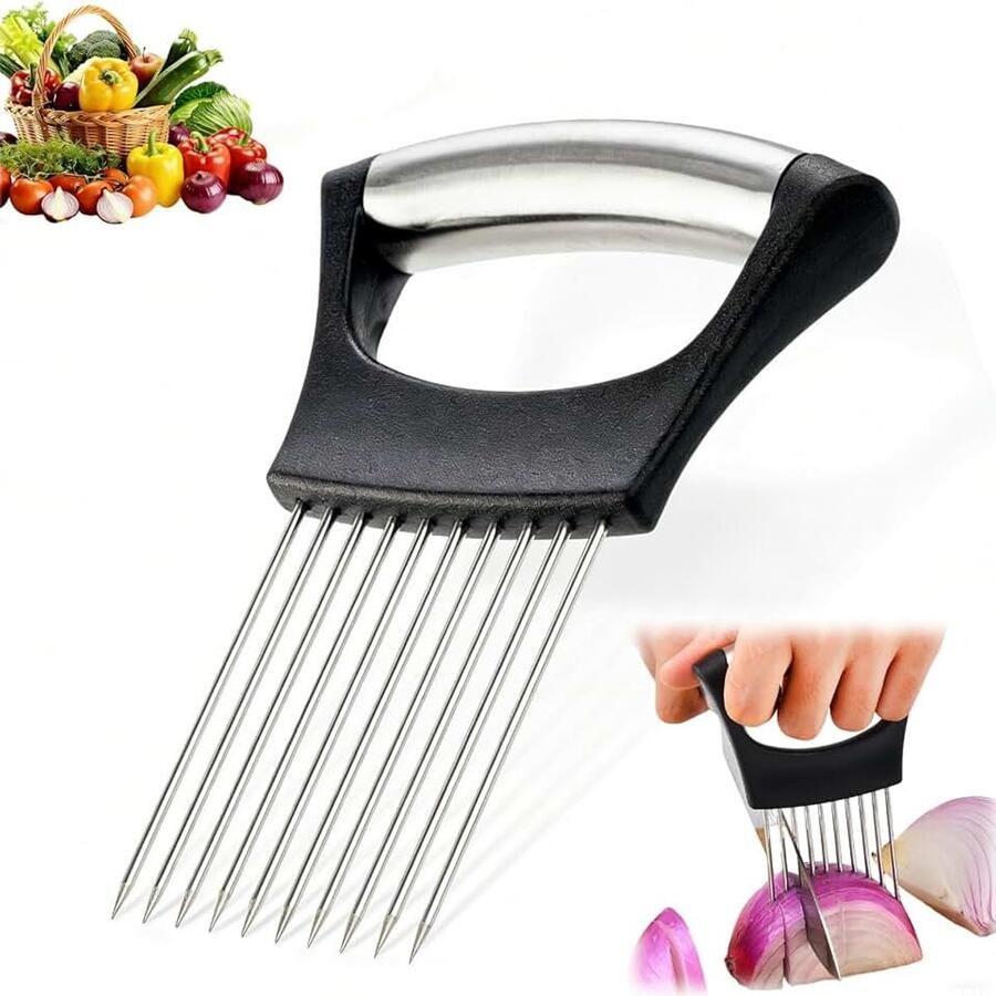 Slice Assistant roestvrijstaal uiensnijder uienhouder groentesnijder tomaat groenten fruit aardappelsnijder