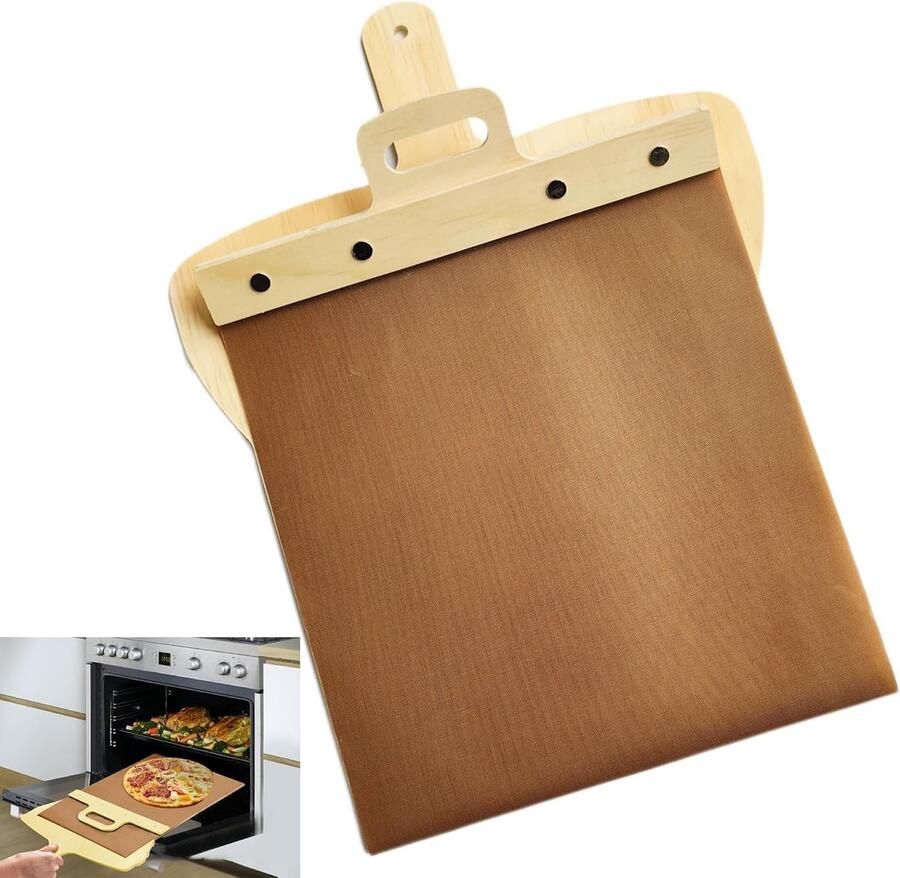Sliding Pizza Set 1 stuk 29 x 39 cm voor het gemakkelijk verplaatsen van pizza's koekjes en brood perfect voor in de keuken
