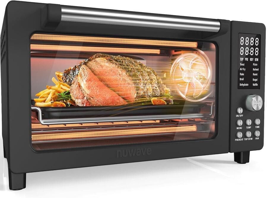 Slimme 12-in-1 Heteluchtfriteuse Ovensnelbroodrooster 21 QT 1800W