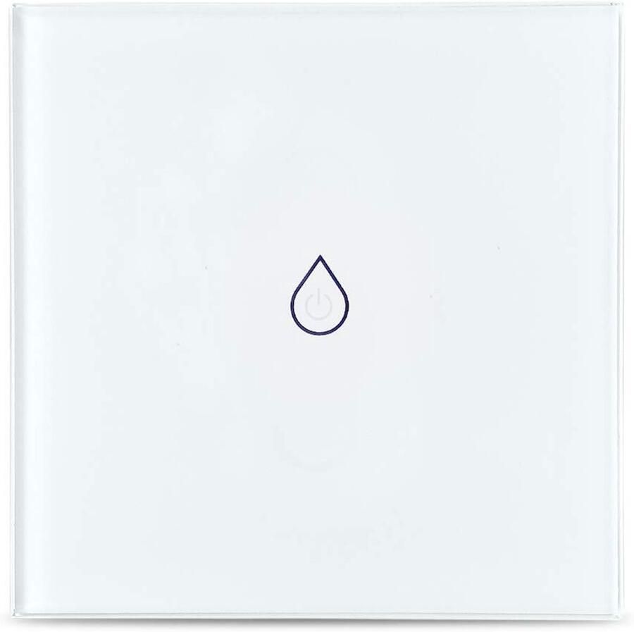 Slimme Boiler Schakelaar Wifi Schakelaar Boiler Verwarmen Water Spraakbesturing Ingebouwd 3000 Watt Wit