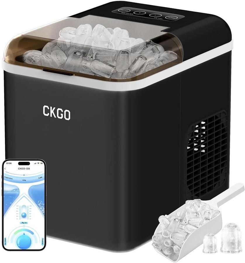 Slimme IJsblokjesmachine met App Bediening Zelfreinigend 15 kg 24u
