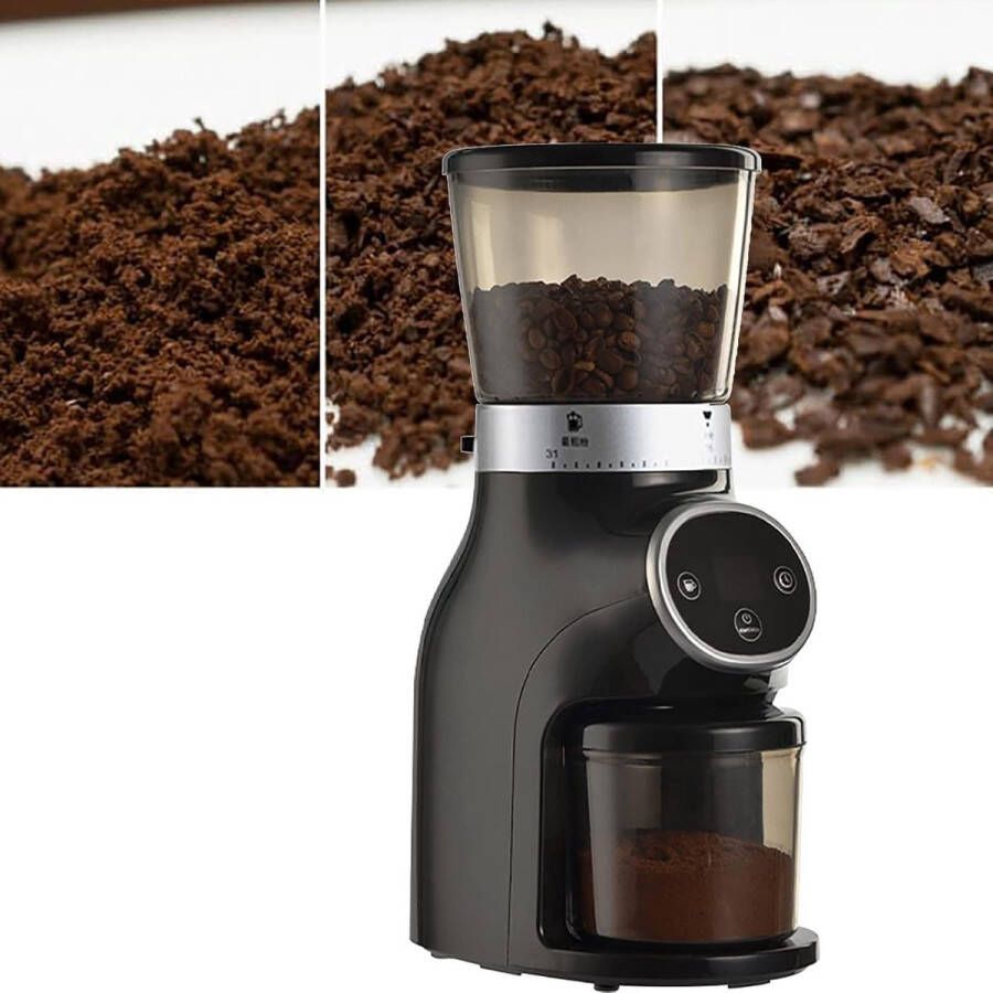 Slimme Koffiemolen met 31 Instellingen en Grote Capaciteit voor Versgemalen Koffie