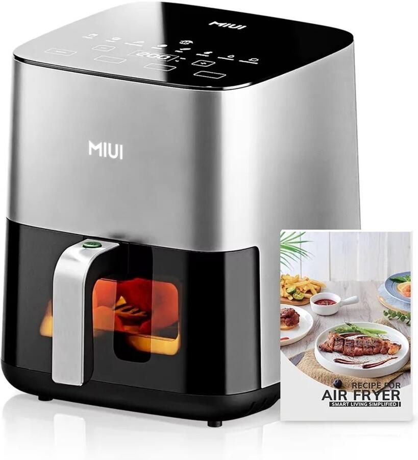 Slimme Luchtfriteuse 5L – Airfryer – Stoomtechnologie – Kinderslot – BPA-vrij – Crispy buitenkant & sappige binnenkant