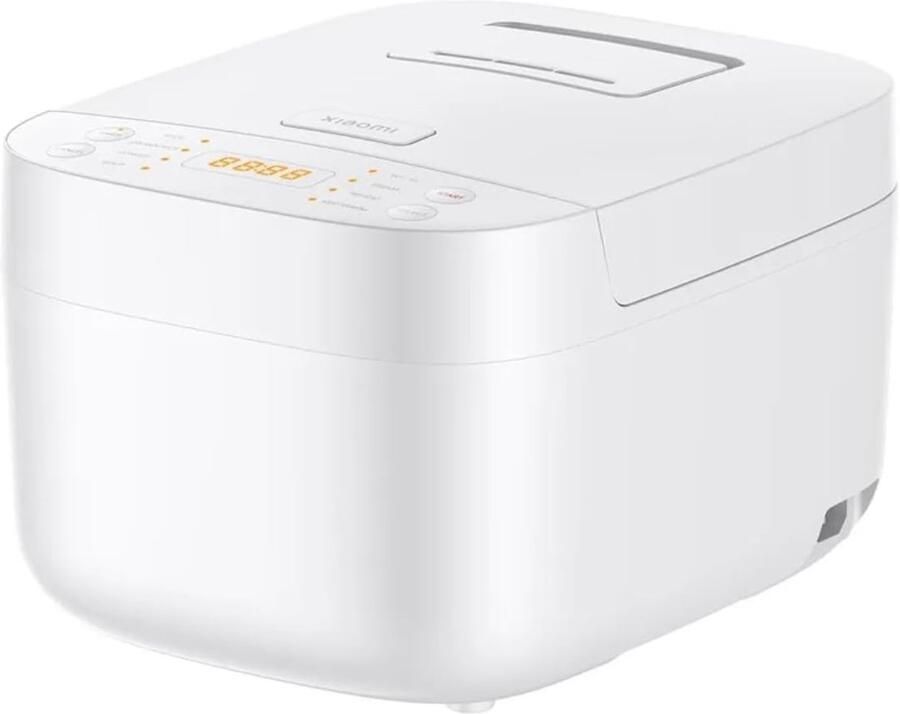 Slimme Rijstkoker Multifunctionele Koker Gemakkelijk Koken Automatische Programma's 3 Liter Capaciteit Wit
