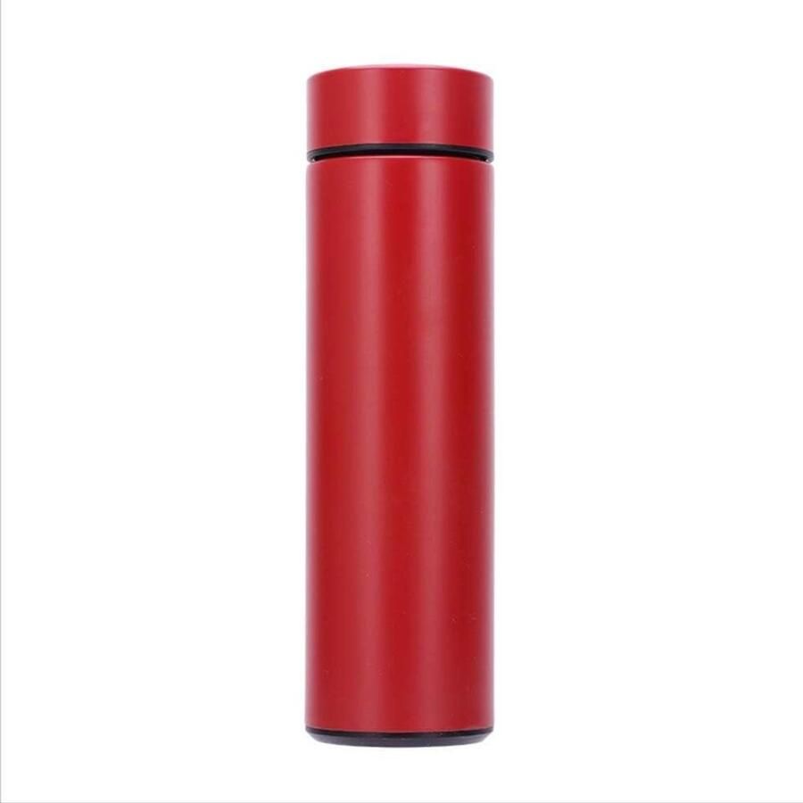 Slimme Thermosbeker Temperatuur Display Drinken Warm Houden Touchscreen Temperatuur 500ml Inhoud Rood