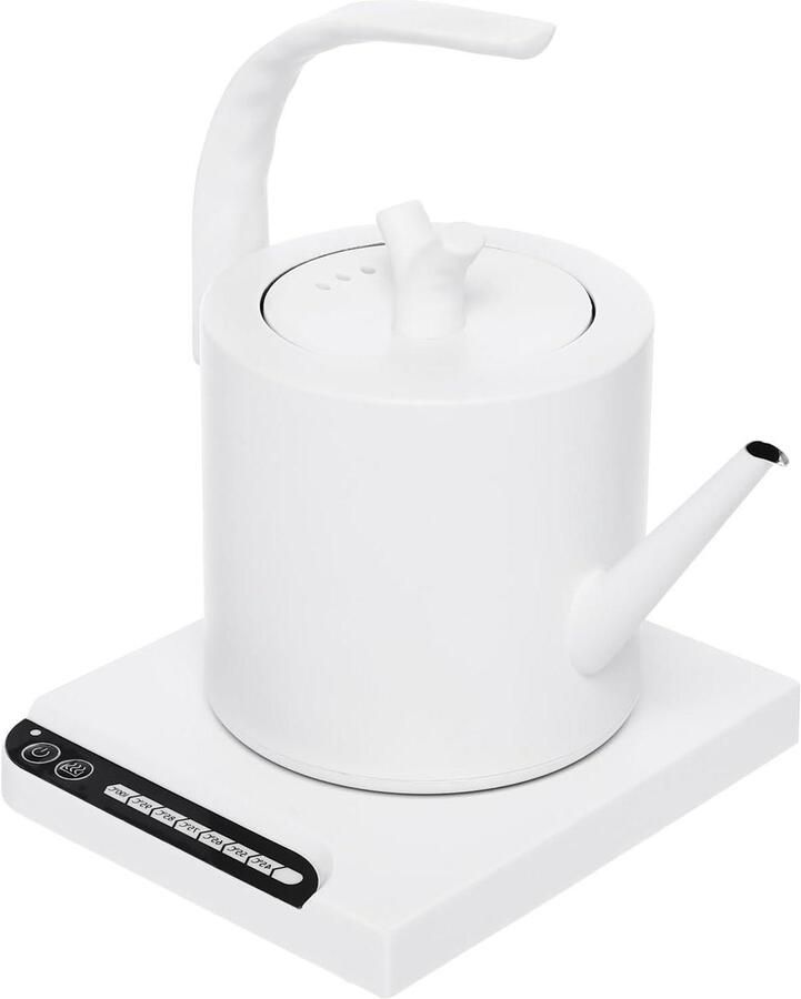 Elektrische Waterkoker Temperatuurregeling Waterkoker Thee en Koffie Zetten Instelbare Temperatuur 1 Liter Wit