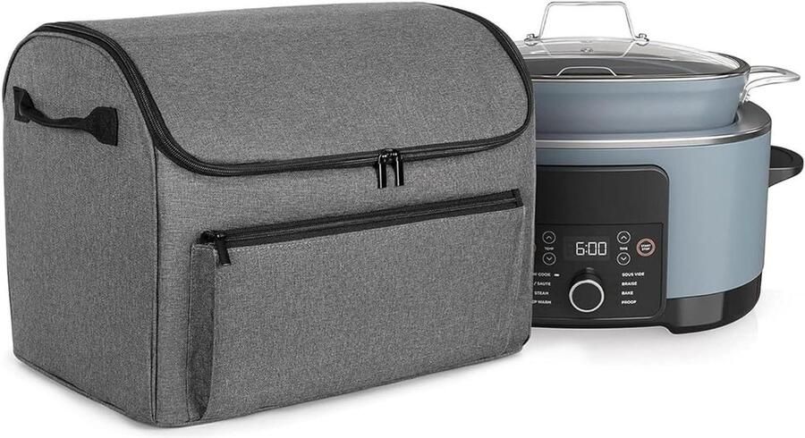 Slow Cooker Bags Kookpandrager reistas waterdichte transporttas met accessoiretas gemakkelijk te reinigen