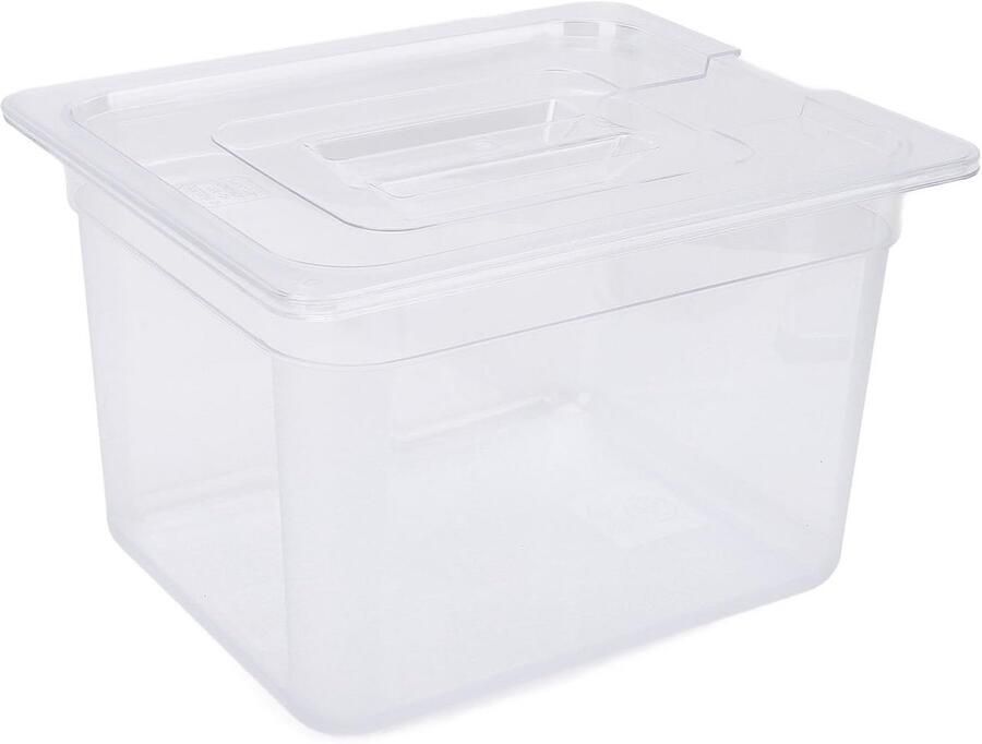 Slow Cooker Container Sous Vide Pot Langzaam Koken Hole Design 12 Liter Capaciteit Zwart
