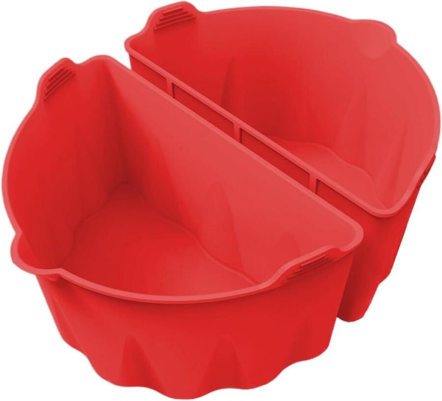 Slow Cooker Divider Kookscheider Gezamenlijk Koken Smaak Scheiding 5.7-7.6 L Rood