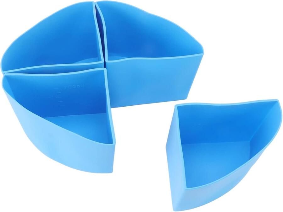 Slow Cooker Divider Kookscheider Set Twee Gerechten Koken Herbruikbaar Siliconen 6 Liter Pot Blauw