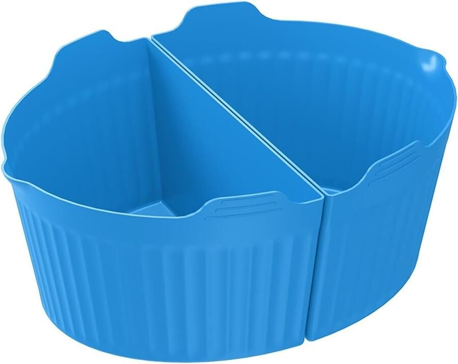 Slow Cooker Liner Herbruikbare Siliconen Twee Maaltijden Koken Vaatwasmachinebestendig 6-8 Liter Blauw