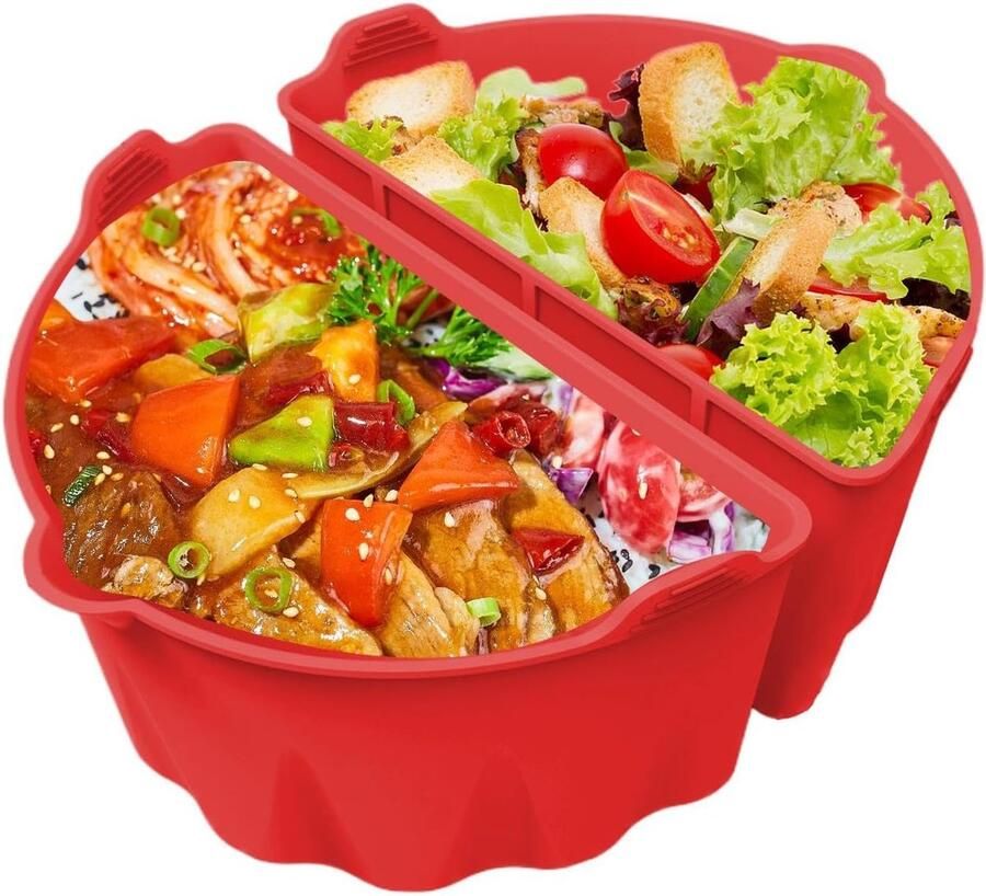 Slowcooker Liner Kookscheider Gerechten Bereiden Smaak Separatie 6-8 QT Rood