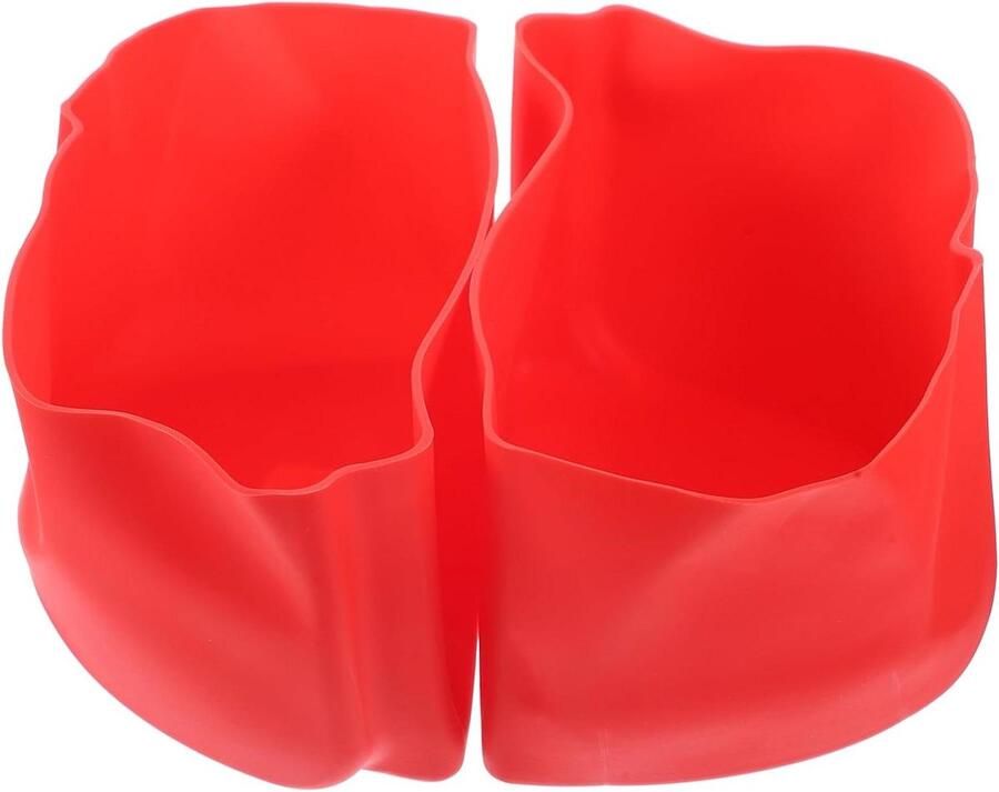 Slow Cooker Liner Set Pot Divider Insert Gezond Koken Herbruikbaar Siliconen Materiaal 20.5x13x13cm Rood