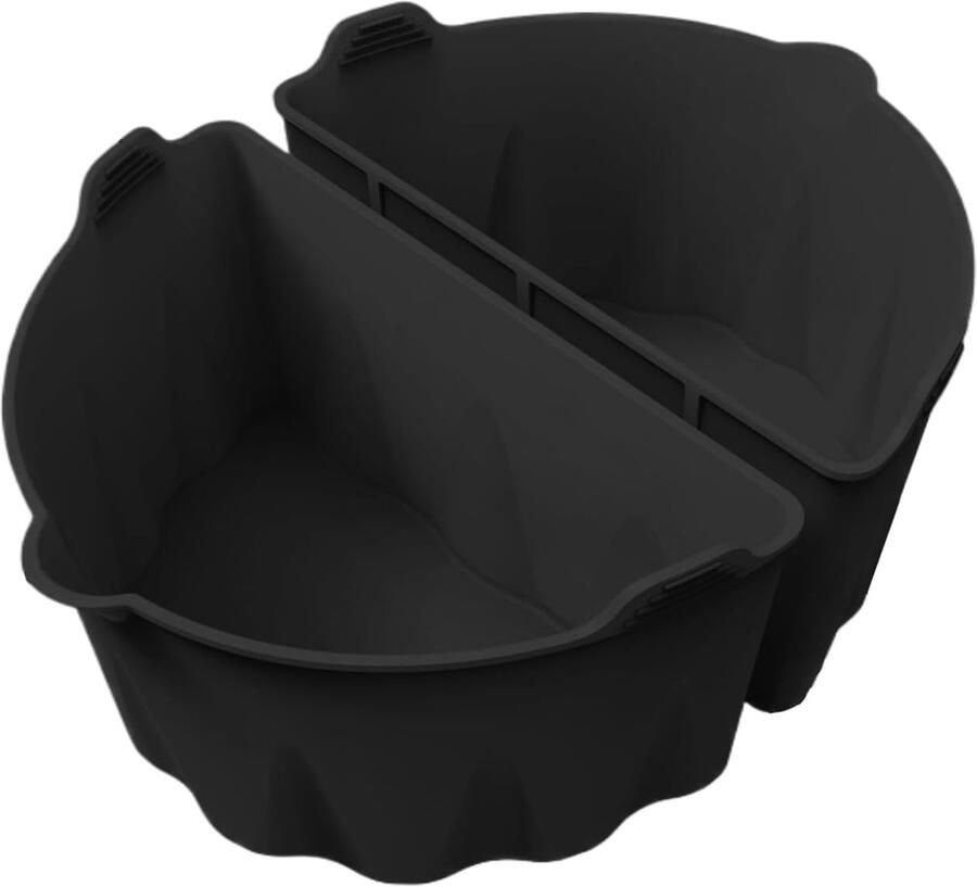 Slow Cooker Liners Kookgerei Delers Maaltijden Scheiden Herbruikbaar Siliconen Materiaal 6-8 QT Zwart