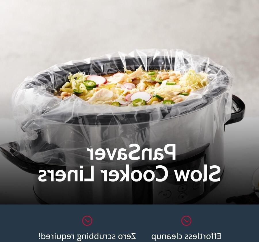 Slow Cooker Liners Kookzakken Voeringen Gemakkelijk Koken Voorkomt Aanbakken 4-6 Quarts Transparant