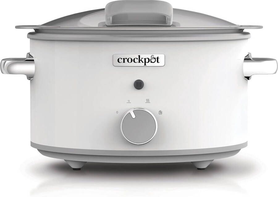 Slow Cooker Sauté Beschermer met Scharnierdeksel 4 5 L Warmhoudfunctie