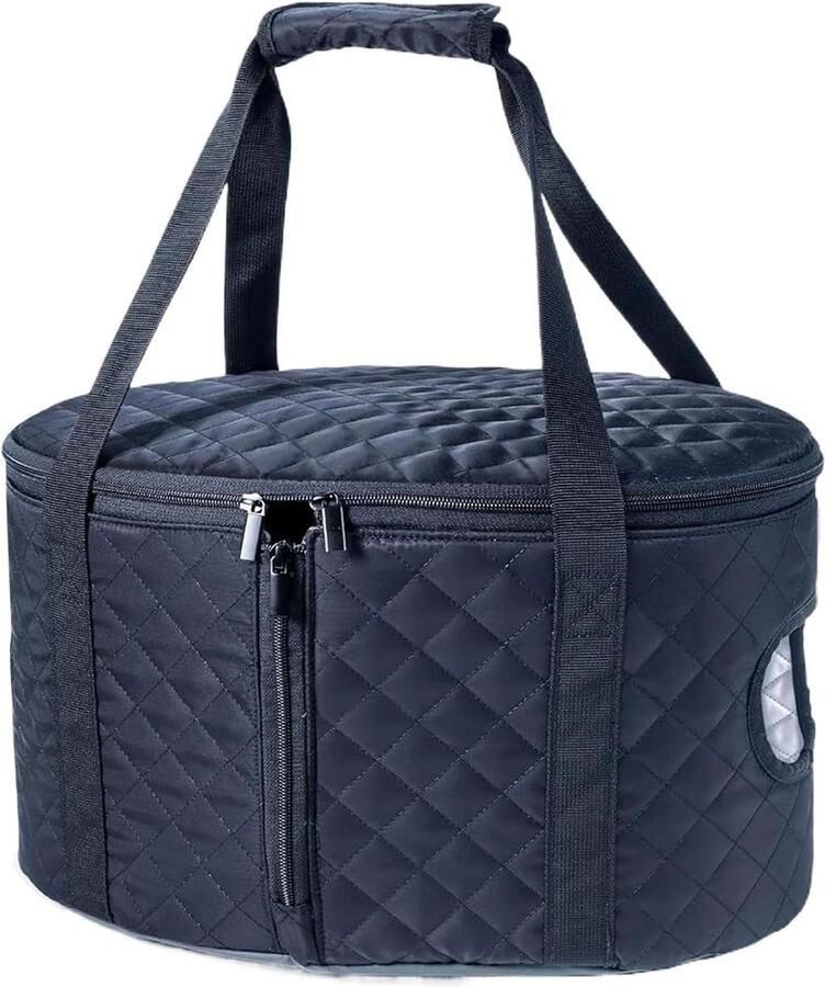 Slow Cooker Tas Kookpot Drager Maaltijden Vervoeren Anti-kantel Ontwerp 43 x 28 cm Meerkleurig