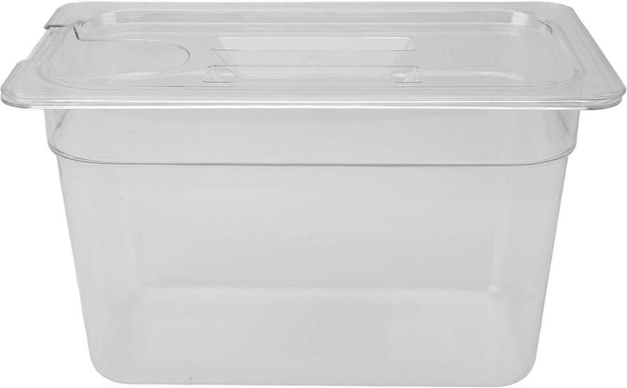 Slowcooker Container Kookpan Waterbad Lage Temperatuur Koken Voedselveilig ABS Materiaal 69 Liter Capaciteit Doorzichtig