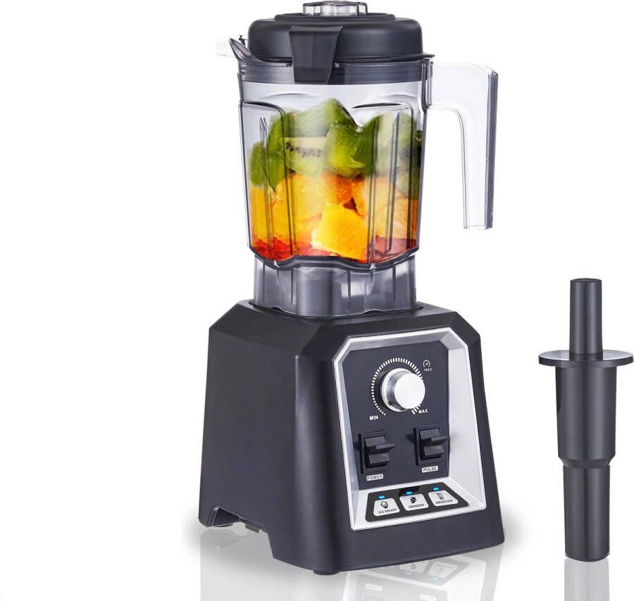 Slow Juicer Fruit- en groentesapcentrifuge Sapcentrifuge Heavy Duty Commerciële kwaliteit Timerblender Mixer Juicer Fruitkeukenmachine IJssmoothies BPA-VRIJE 2L pot met laag profiel 39000RPM 240V 600ml