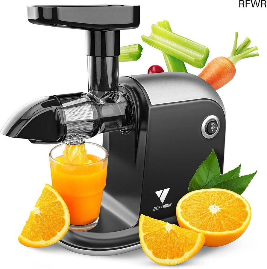 Slow Juicer Winnaar sapcentrifuge test voor groenten en fruit Vitaminebehoudende elektrische sapcentrifuge met omkeerfunctie