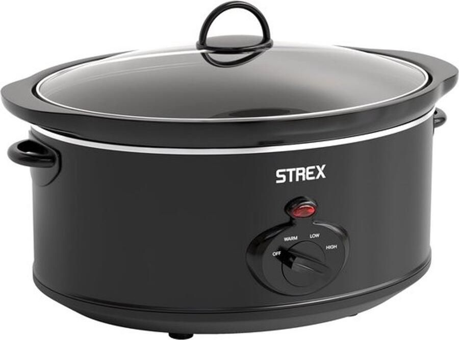 Slowcooker 6.5L met keramische binnenpan en warmhoudfunctie